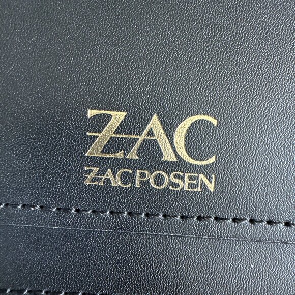 Zac Posen Earthette Pearl Lady Mini Chain Leather Purse Bag NEW Black & Gold‎ - Picture 6 of 10